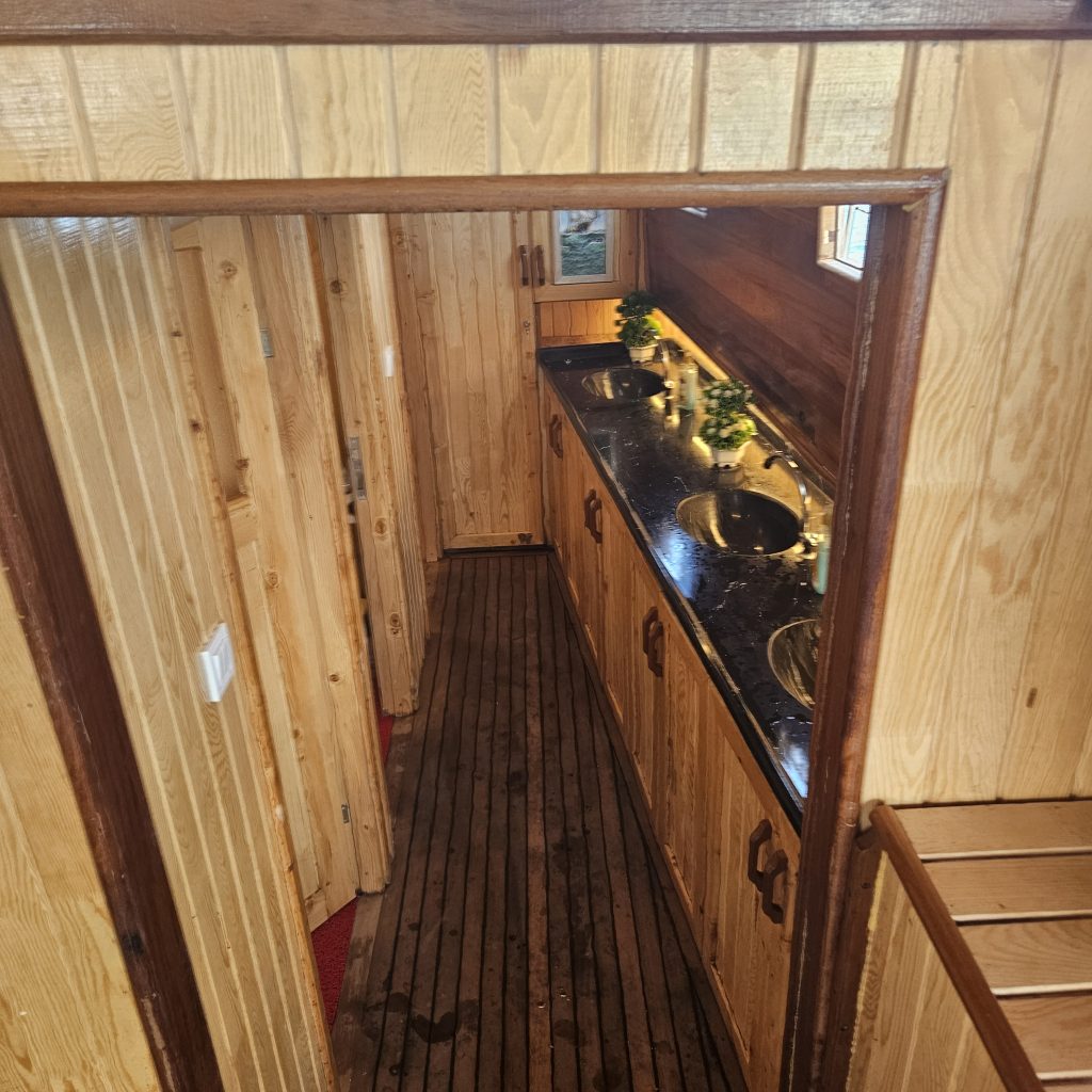 One of the three toilets on board Denis Diving Center's boat